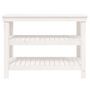 Voir la diapositive 5 : VIDAXL Banc de travail Blanc 110,5x50x80 cm Bois de pin massif