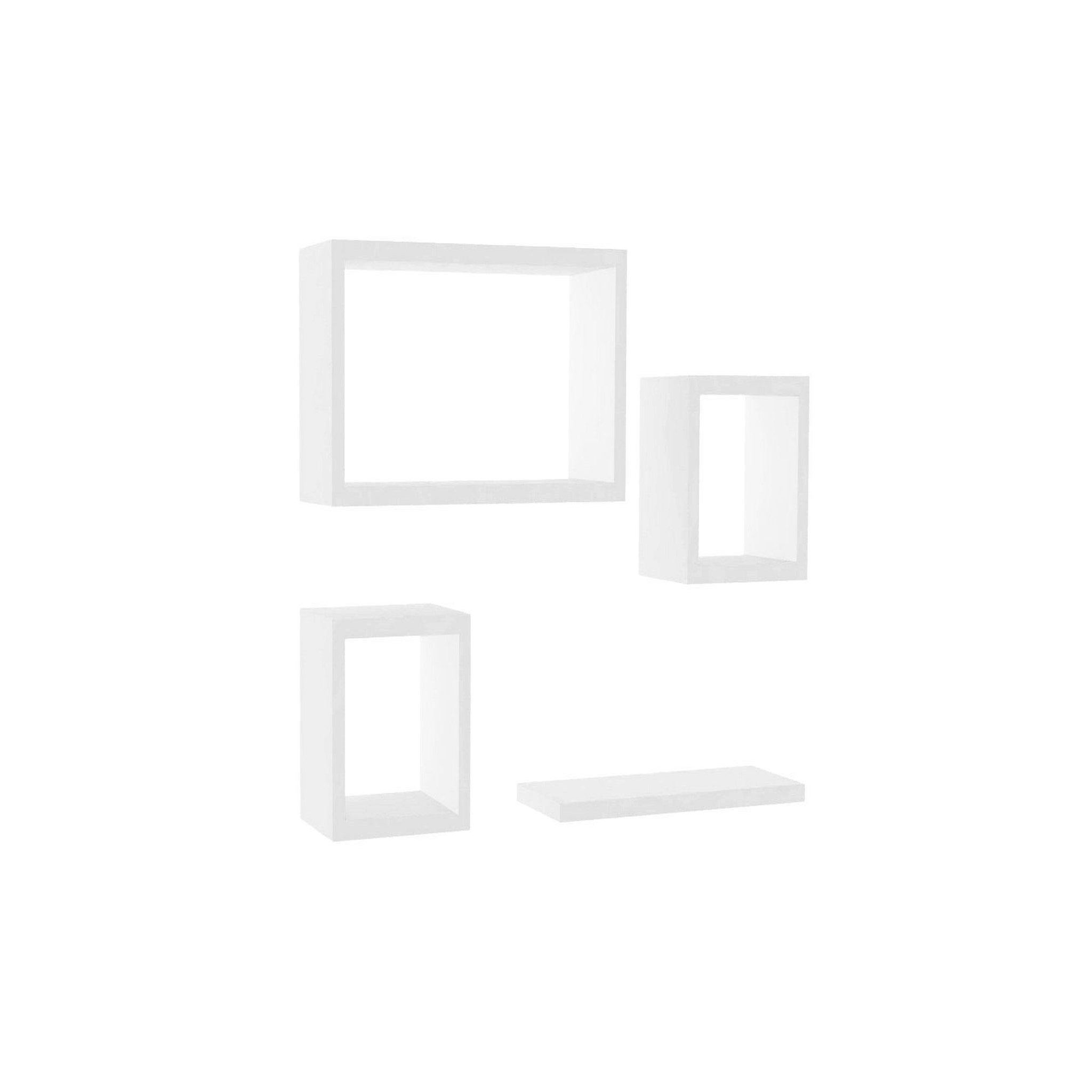 Habitat et Jardin Étagère murale en bois  babi  - 43 x 15 x 23 cm - blanc