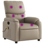 Voir la diapositive 2 : VIDAXL Fauteuil de massage inclinable Cappuccino Similicuir