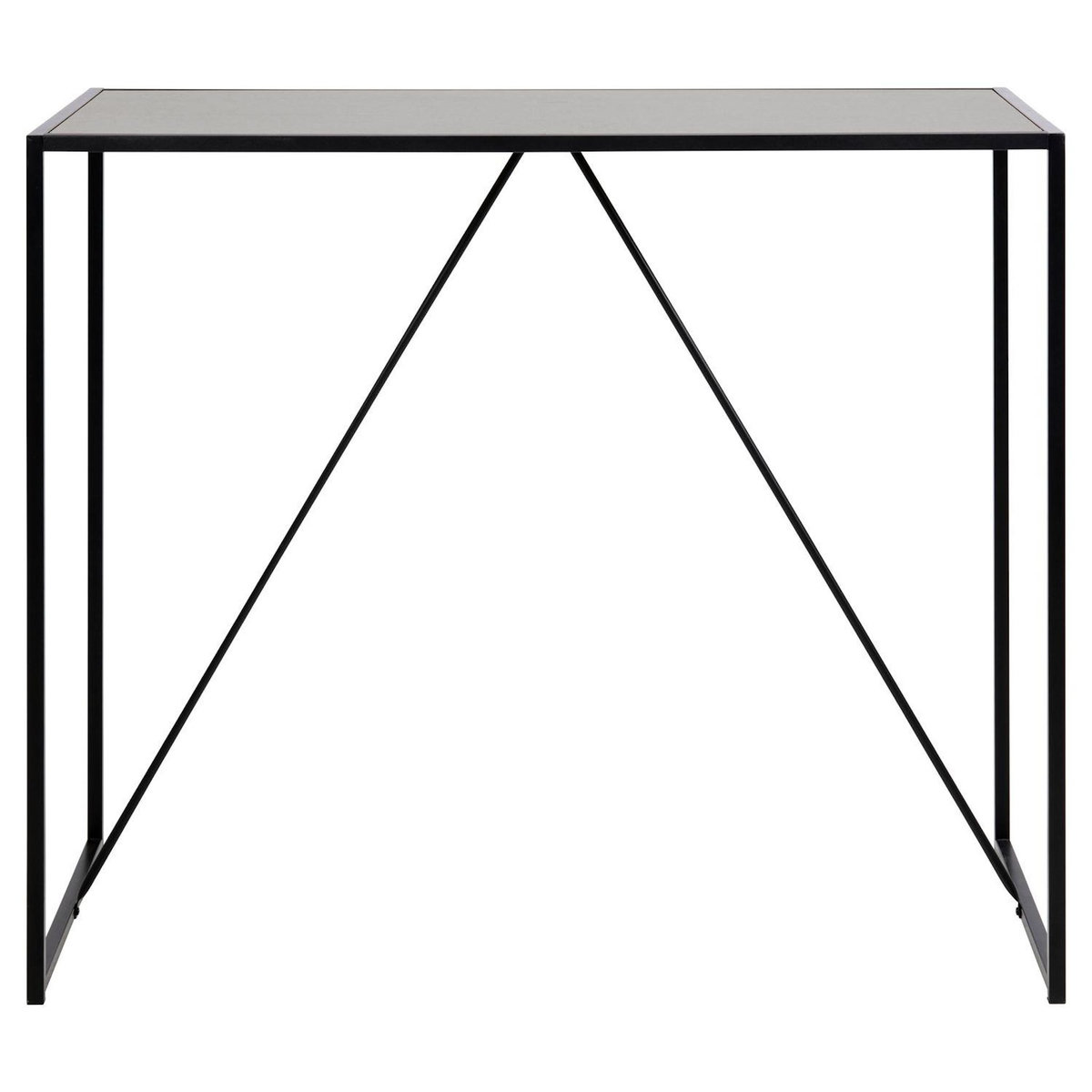 TOILINUX Table de bar haute Sireine en MDF et métal