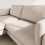 Voir la diapositive 6 : LISA DESIGN Carlos - canapé d'angle gauche 4 places ultra moelleux en tissu texturé