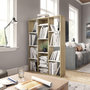 Voir la diapositive 3 : VIDAXL Cloison de separation Blanc/chene Sonoma 100x24x140cm Agglomere