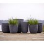 Voir la diapositive 4 : CAPI Capi Pot a fleurs Waste Rib 43x41 cm Gris