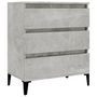 Voir la diapositive 2 : VIDAXL Buffet Gris beton 60x35x70 cm Bois d'ingenierie