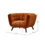 Voir la diapositive 4 : Rendez vous déco Fauteuil en velours vert foncé - Mona