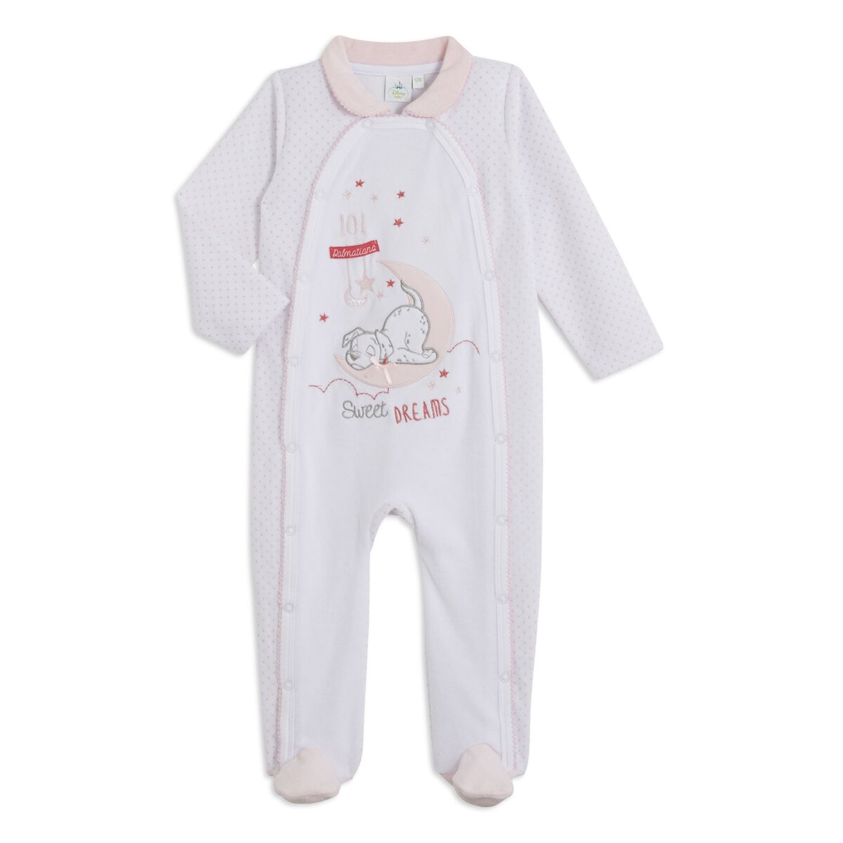 Dalmatiens Pyjama velours bébé fille