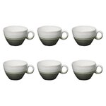 SECRET DE GOURMET Lot de 6 Tasses  Green Harmony  38cl Vert