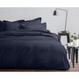 Voir la diapositive 2 : Home collection Drap housse 100%satin de coton 70 fils -indigo