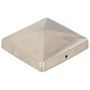 Voir la diapositive 2 : VIDAXL Bouchons de poteau de cloture pyramidaux 6 pcs Inox 101x101 mm