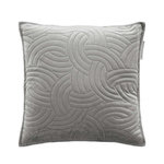 Paris Prix Housse de Coussin Velours Uni  Solange  40x40cm Gris