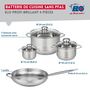 Voir la diapositive 2 : ELO Ensemble de 1 Poêle de cuisson 32 cm et 3 faitouts 12, 16 et 24 cm Elo Profi Brillant