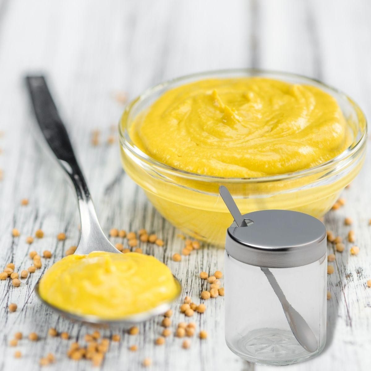 Fackelmann Lot de 6 pots à moutarde avec cuillère Fackelmann