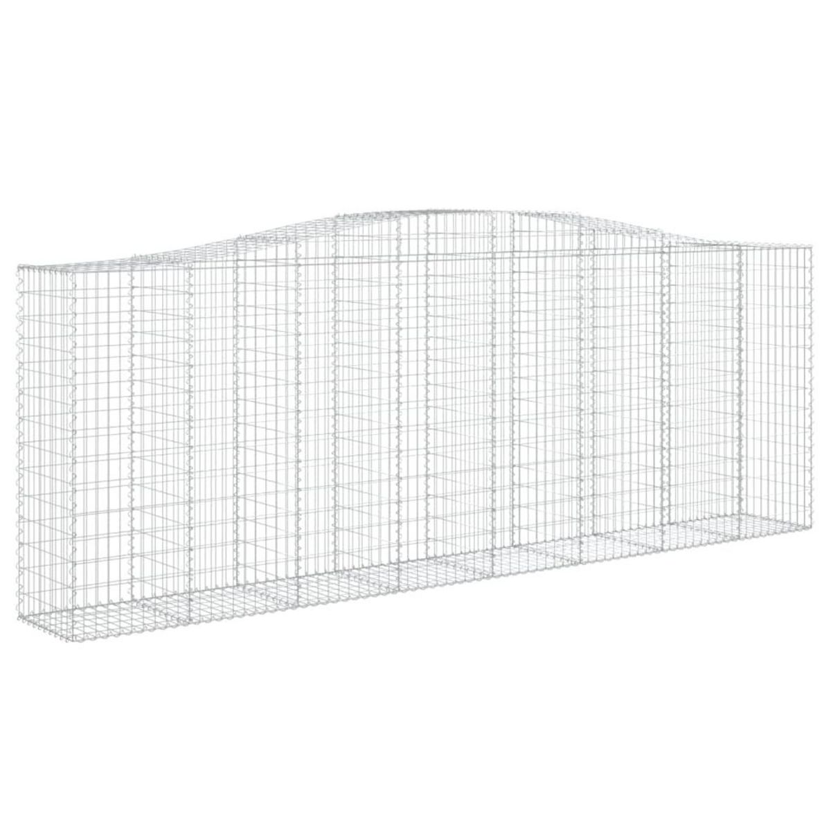 VIDAXL Panier de gabions arque 400x50x140/160 cm Fer galvanise