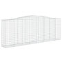 Voir la diapositive 2 : VIDAXL Panier de gabions arque 400x50x140/160 cm Fer galvanise