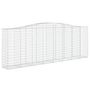 Voir la diapositive 2 : VIDAXL Panier de gabions arque 400x50x140/160 cm Fer galvanise