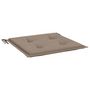 Voir la diapositive 5 : VIDAXL Coussins de chaise de jardin lot de 2 taupe 50x50x4 cm