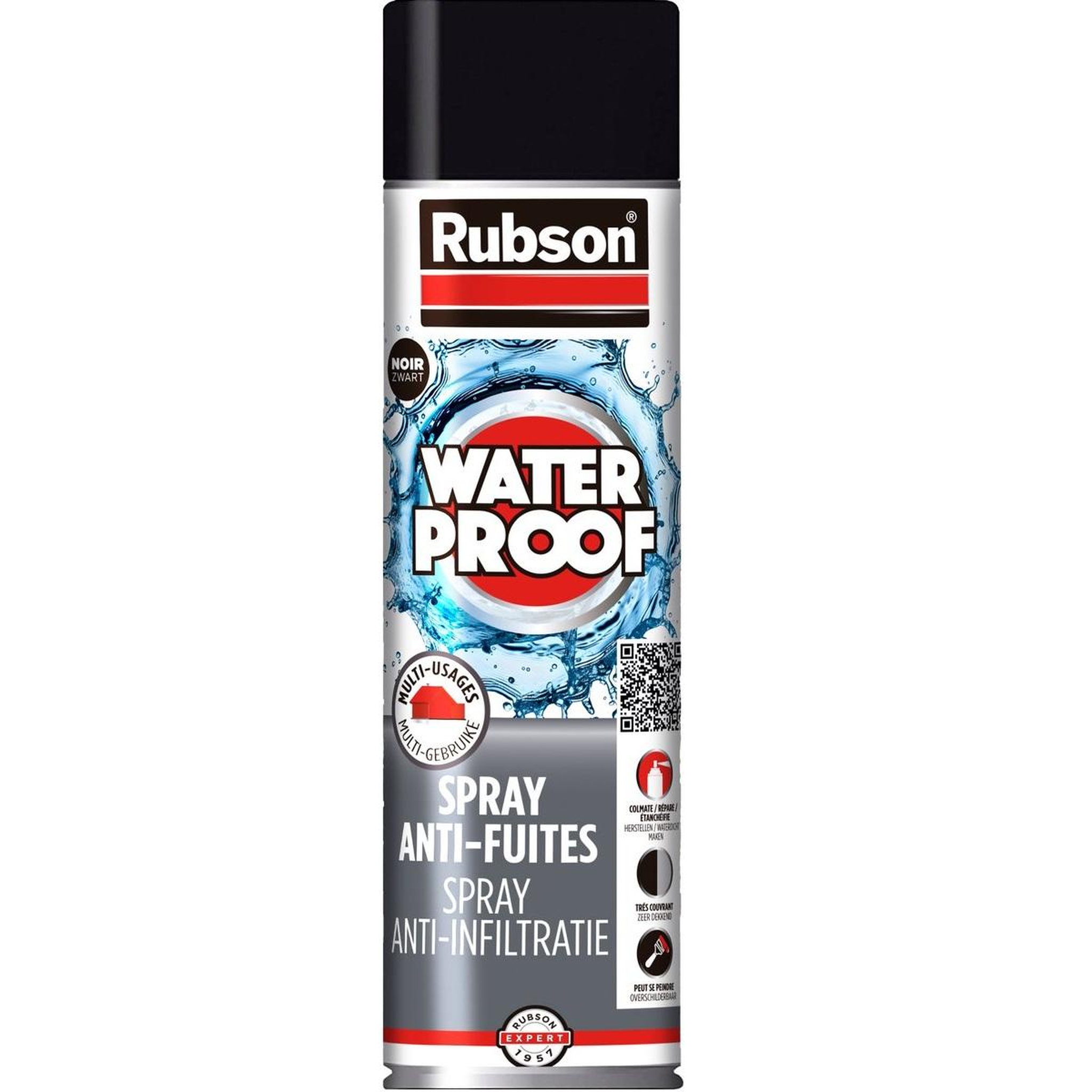 rubson Révêtement d'étanchéite spray 300ml noir - 3020548