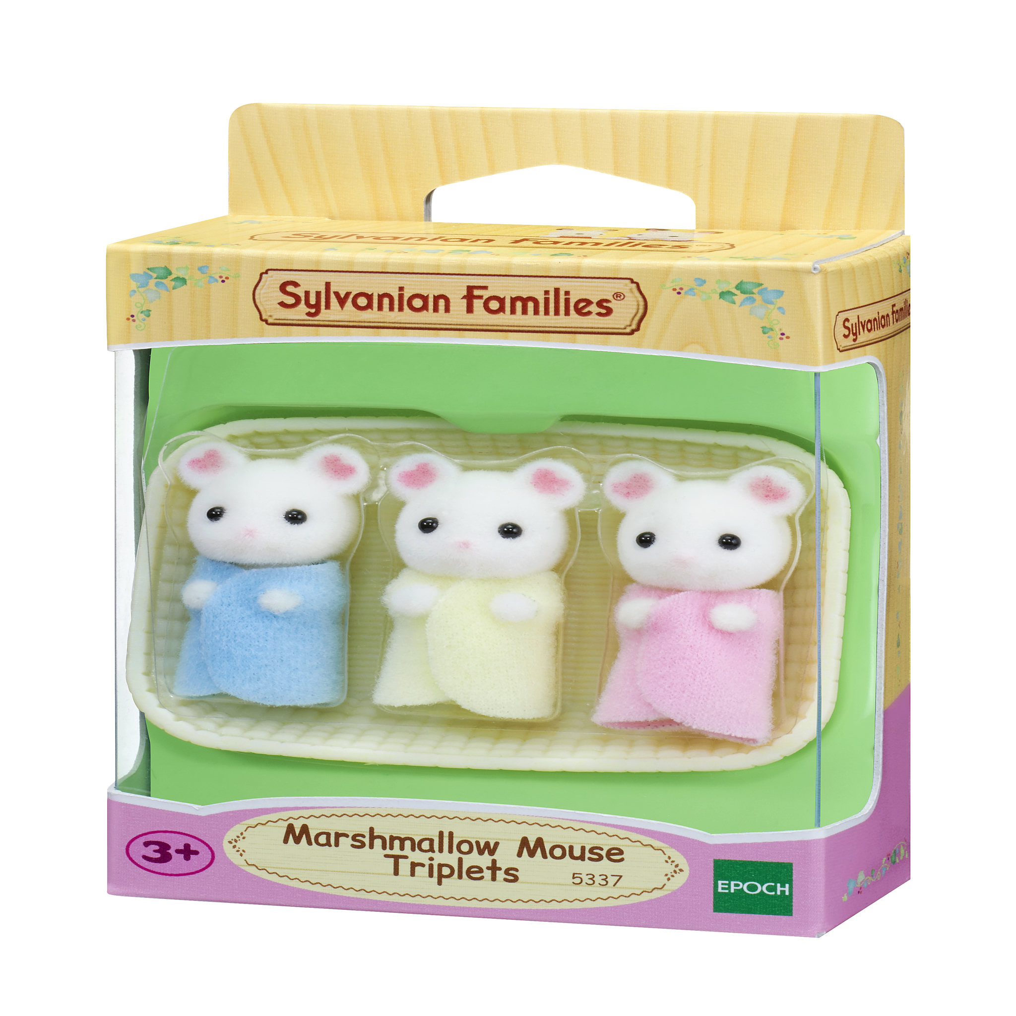 Voir la diapositive 3 : Sylvanian families 5337 - Les triplés souris marshmallow Sylvanian
