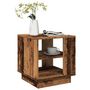 Voir la diapositive 1 : VIDAXL Table basse vieux bois 40x40x43 cm bois d'ingenierie