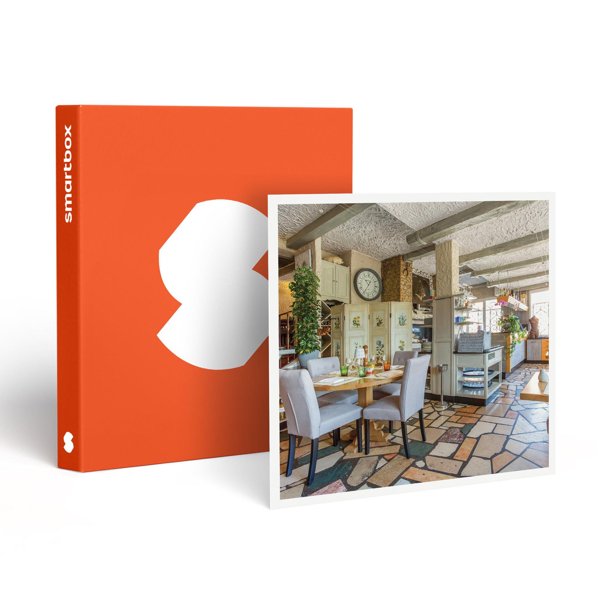 Smartbox Moment gourmand : savoureux menu 4 plats et coupe de champagne près de grasse - coffret cadeau gastronomie