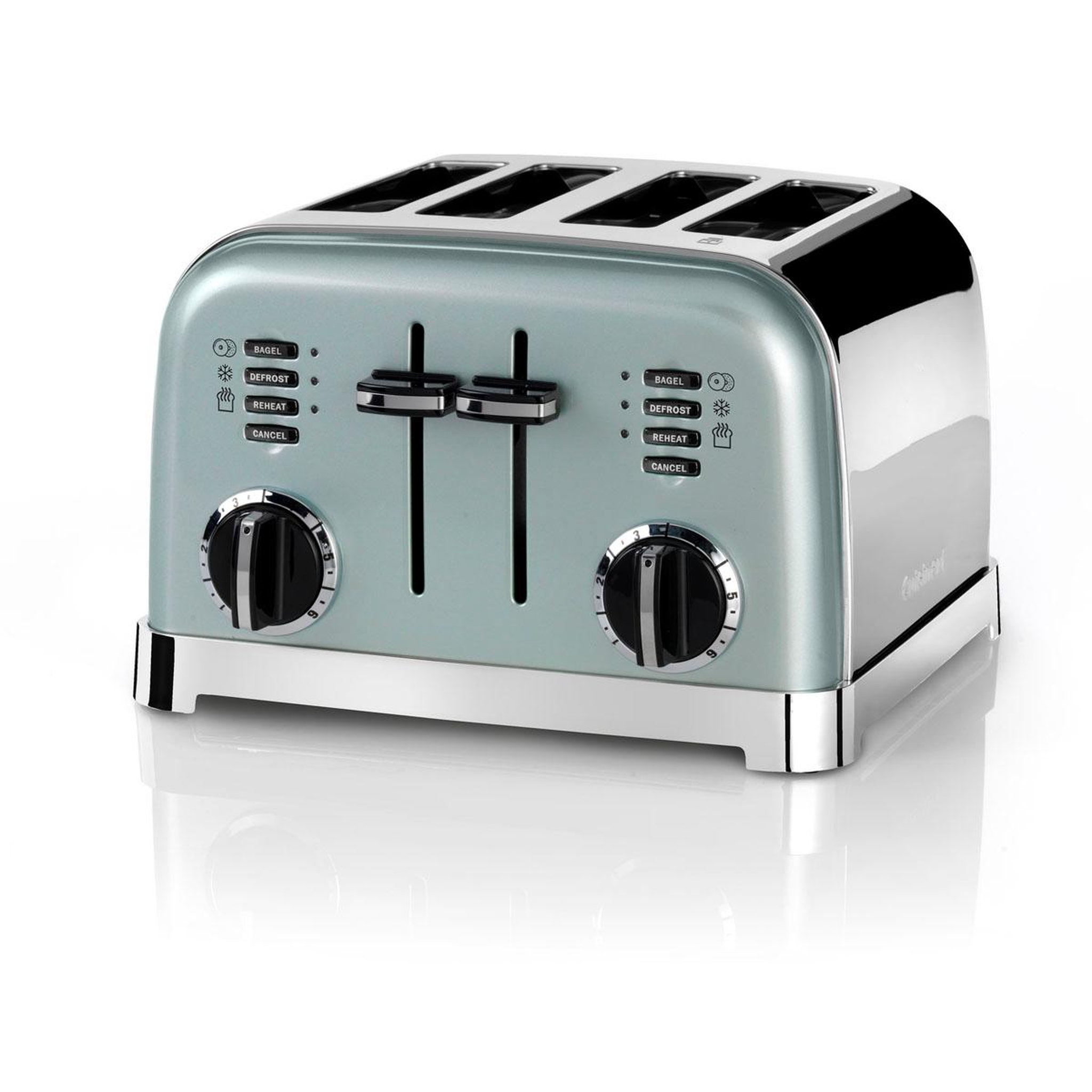 Voir la diapositive 1 : Cuisinart Grille-pain 4 fentes 1800w vert pistache - cpt180ge