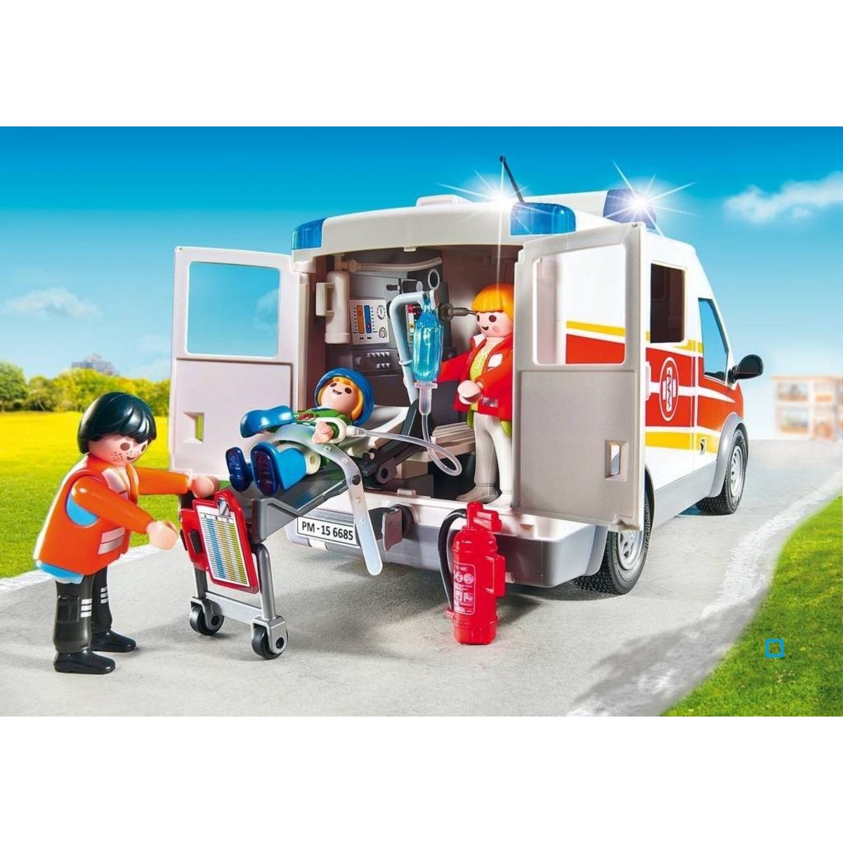 PLAYMOBIL 6685 - City Life - Ambulance avec gyrophare et sirène