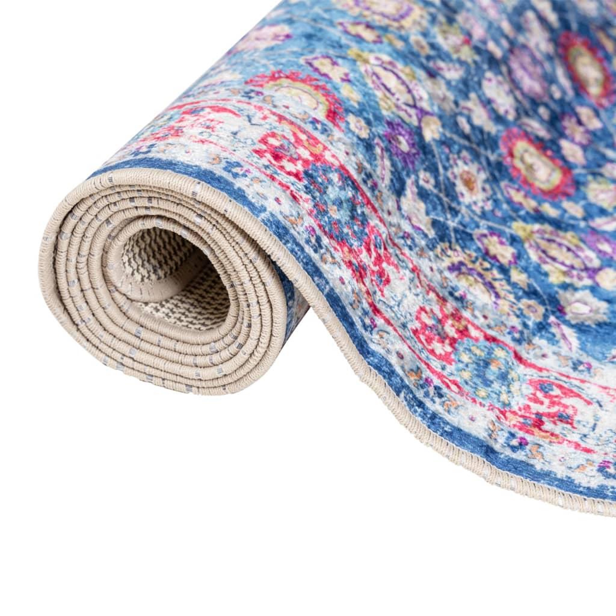 Voir la diapositive 5 : VIDAXL Tapis lavable multicolore 80x150 cm antiderapant