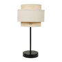 Voir la diapositive 1 : OSTARIA Lampe abat-jour papier rotin 3 niveaux beige
