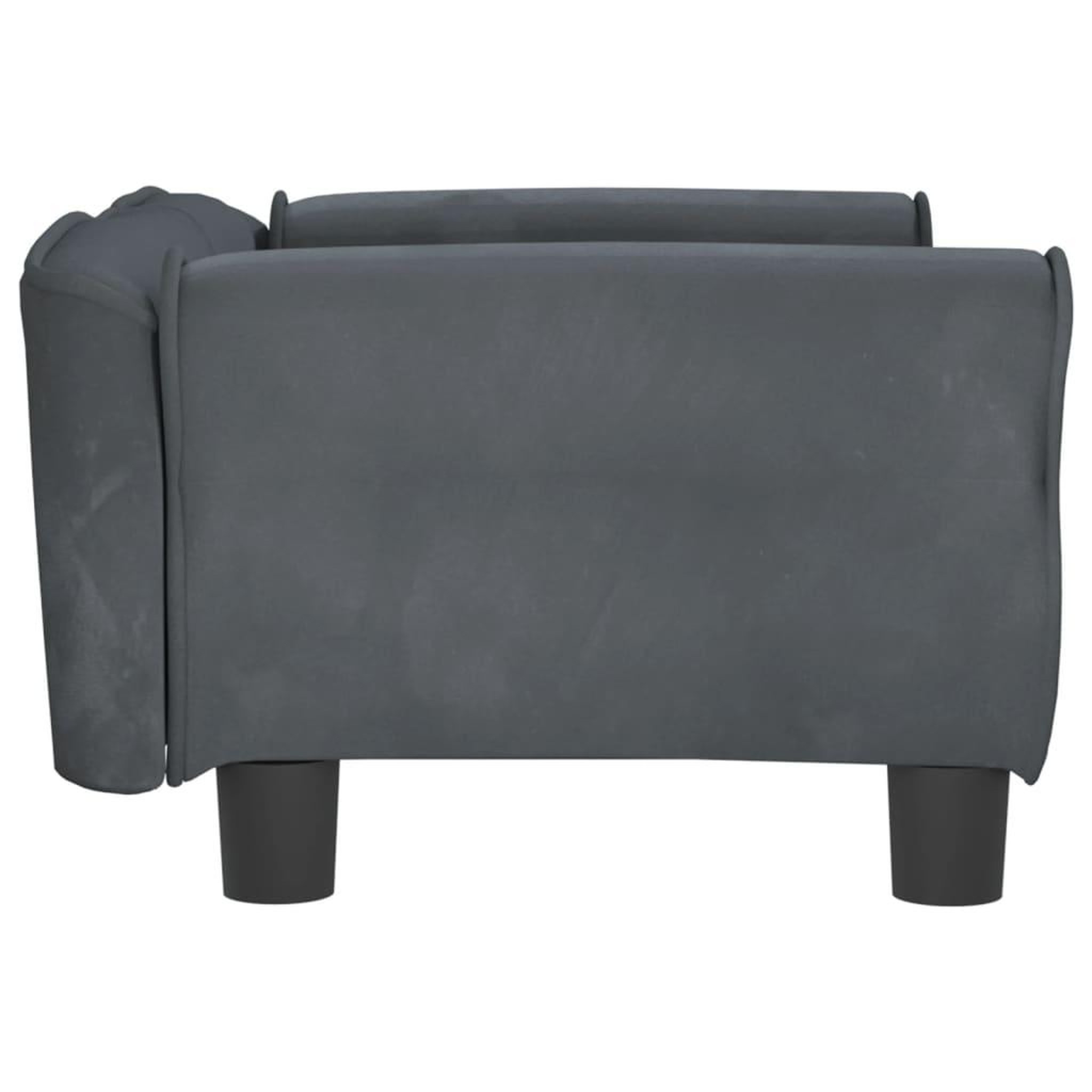 Voir la diapositive 4 : VIDAXL Lit pour chien gris fonce 70x45x30 cm velours