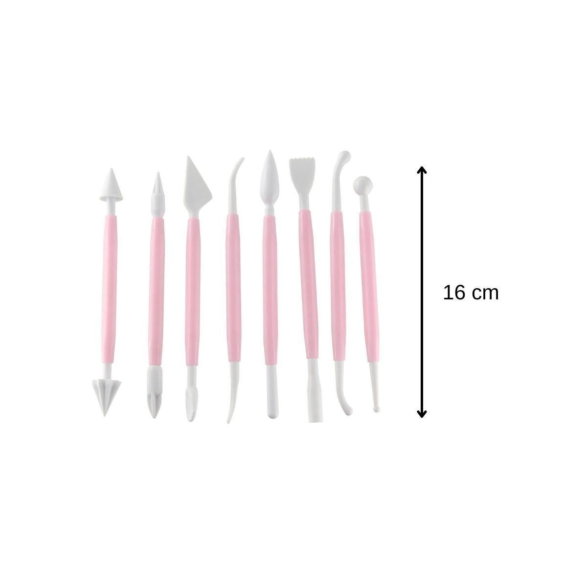 ZENKER Set de 8 outils pour modeler la pâte à sucre Zenker Candy