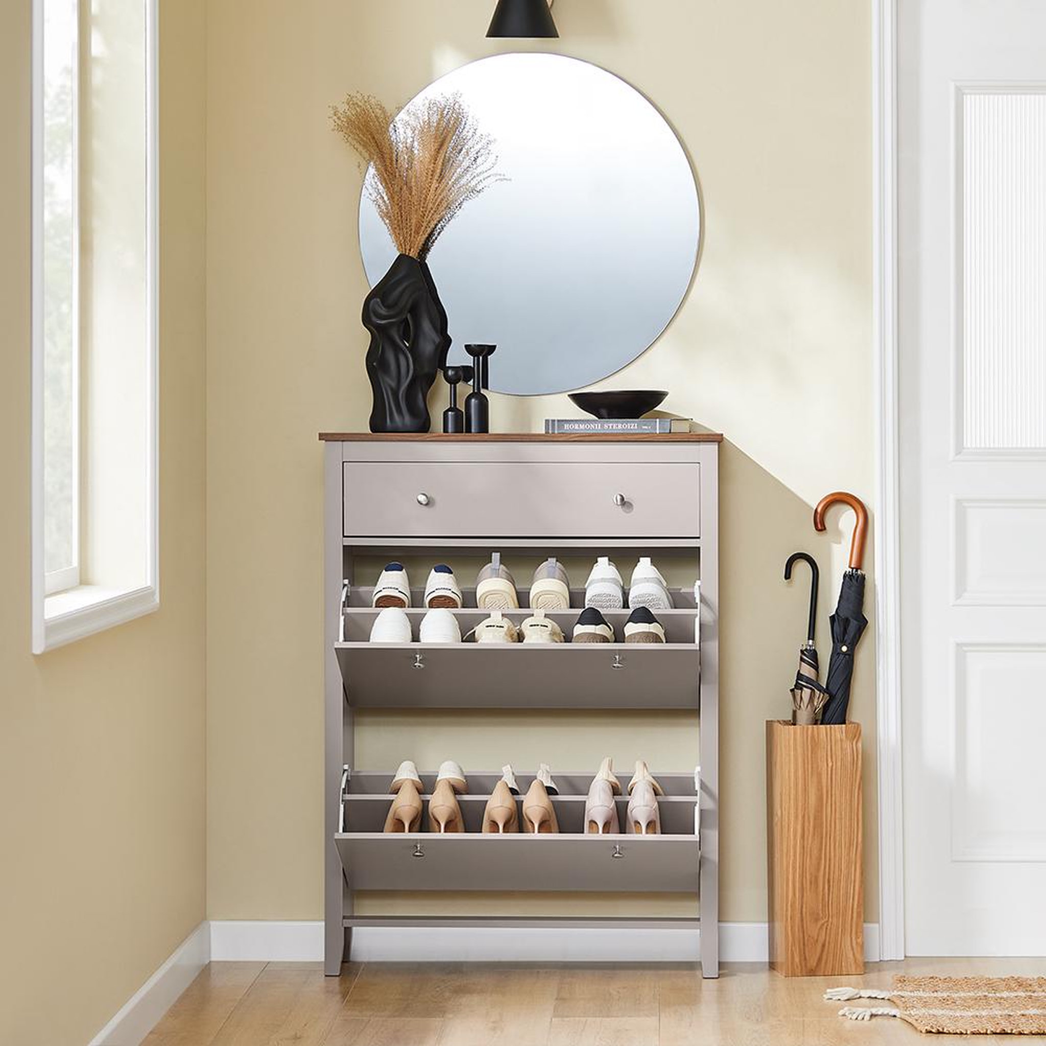 Voir la diapositive 5 : SOBUY SoBuy - Meuble À Chaussures 3 portes - Moderne - FSR89