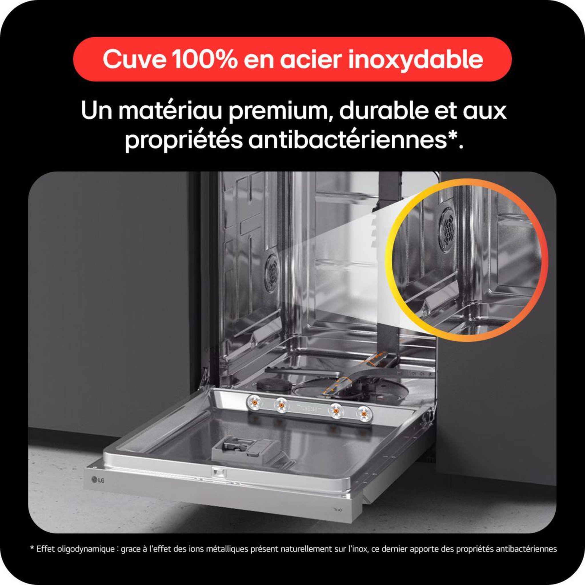Voir la diapositive 4 : LG Lave vaisselle 60 cm DF365FWS TrueSteam