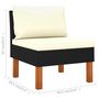 Voir la diapositive 6 : VIDAXL Canapes centraux 3 pcs Resine tressee et bois d'eucalyptus
