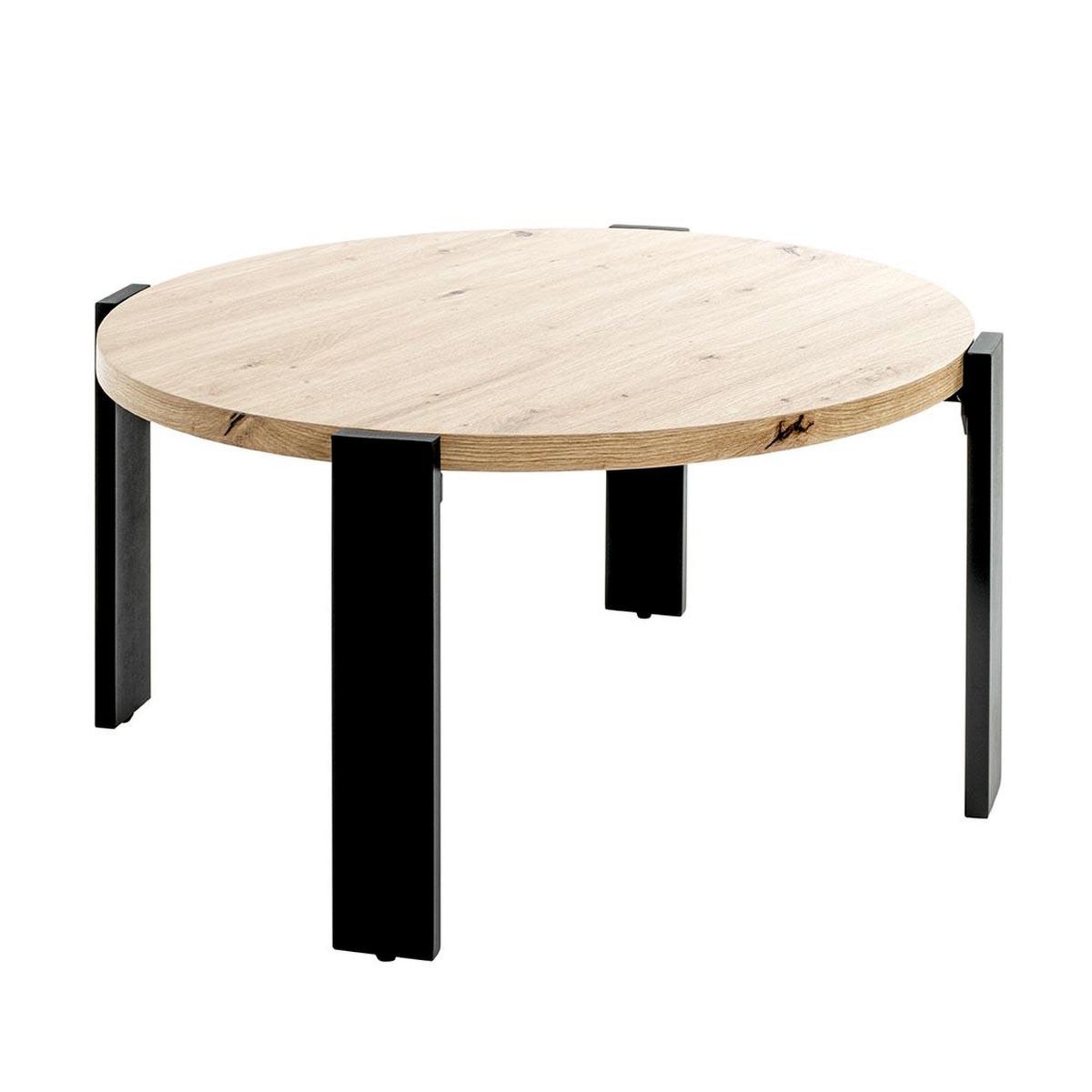 Paris Prix Table basse design  tiny  75cm naturel & noir