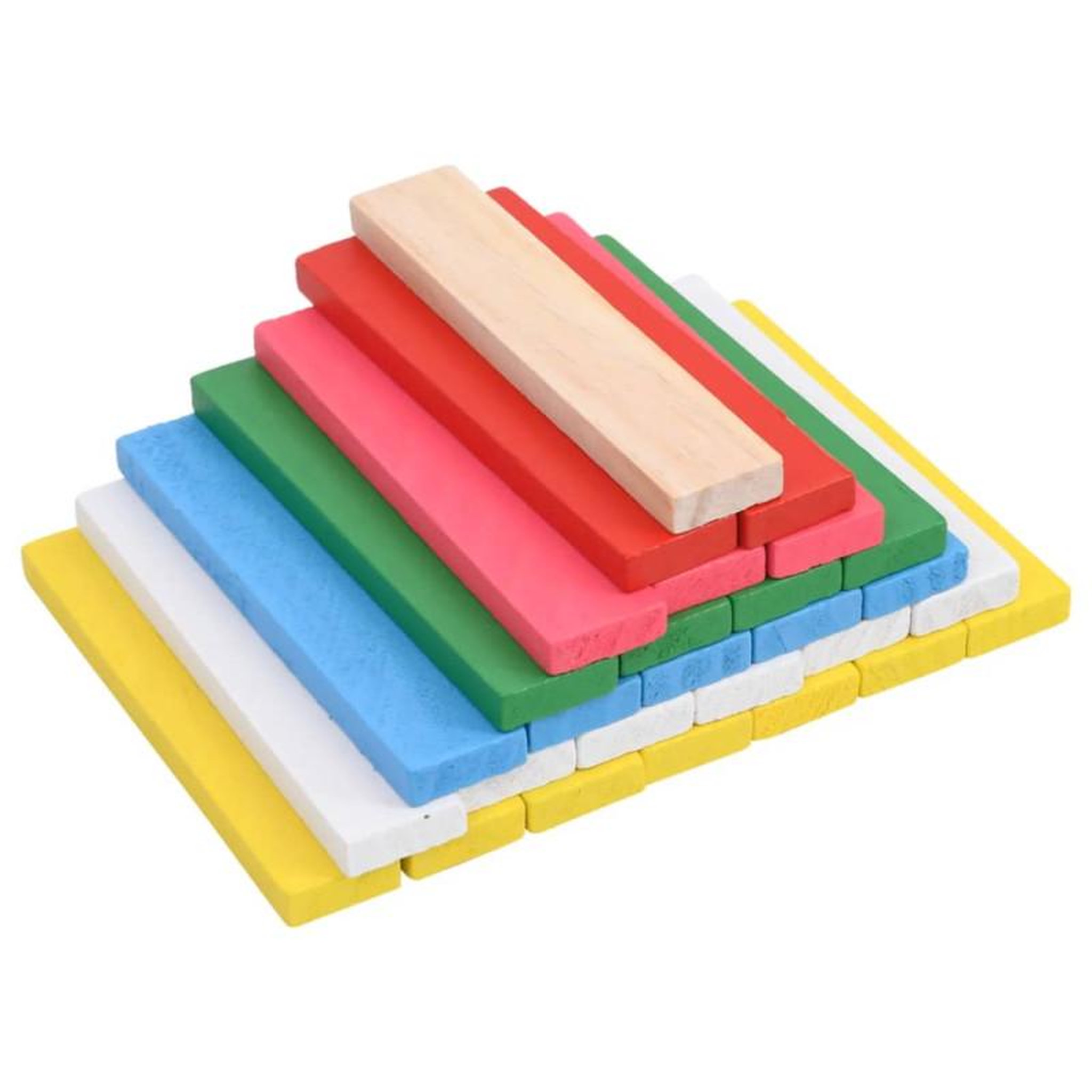 Voir la diapositive 1 : VIDAXL Ensemble de blocs de construction en bois 150 pcs Pin peint