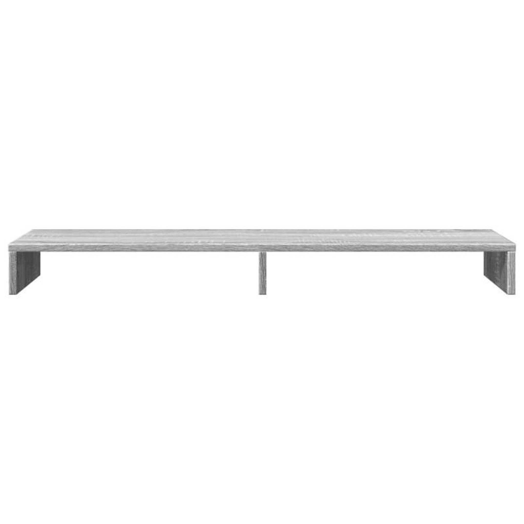Voir la diapositive 4 : VIDAXL Support de moniteur sonoma gris 100x27x10 cm bois d ingénierie
