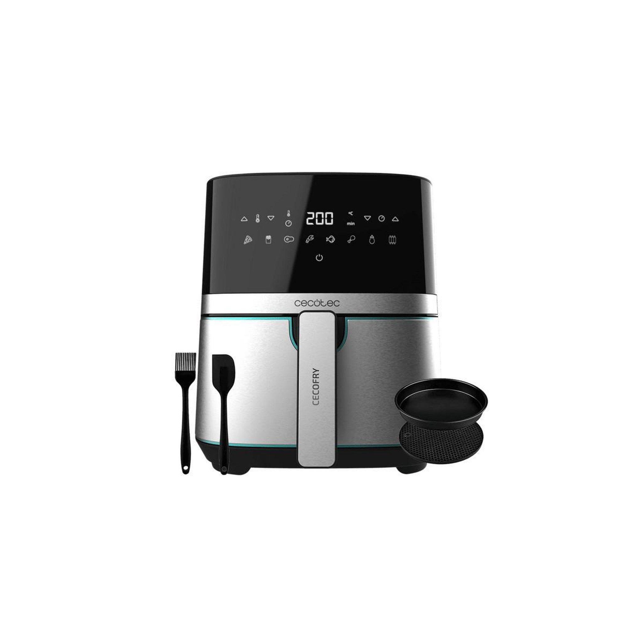 Voir la diapositive 2 : CECOTEC Cecotec 03317 friteuse simple 5,5 l indépendante 1700 w friteuse à air chaud noir acier inoxydable