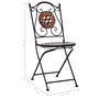 Voir la diapositive 6 : VIDAXL Chaises de bistrot mosaïque lot de 2 Marron Ceramique
