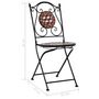 Voir la diapositive 6 : VIDAXL Chaises de bistrot mosaïque lot de 2 Marron Ceramique