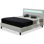 Habitat et Jardin Lit LED  Maria  - 140 x 190 cm - Blanc