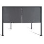 Voir la diapositive 5 : ID MARKET Pergola coulissante 2 pans 3x4 M belvédère de jardin toile gris anthracite