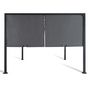 Voir la diapositive 5 : ID MARKET Pergola coulissante 2 pans 3x4 M belvédère de jardin toile gris anthracite