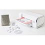 Voir la diapositive 2 : Sizzix Machine de découpe et d'embossage blanche Sizzix A4 Starter kit