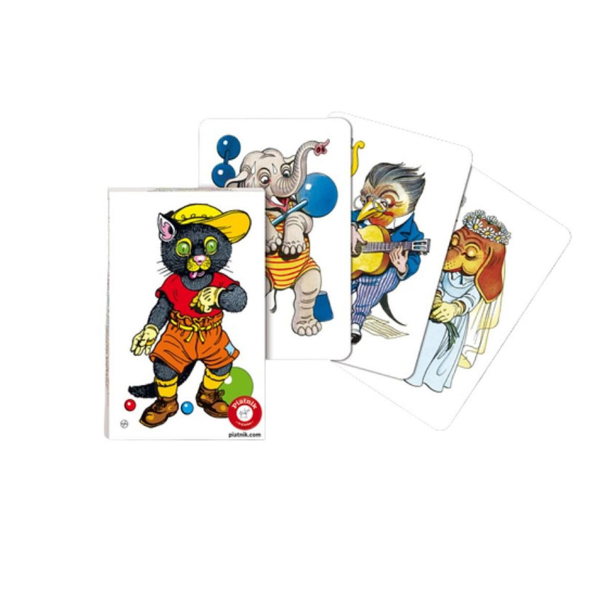 Piatnik Jeu de cartes - Mistigri Retro chat