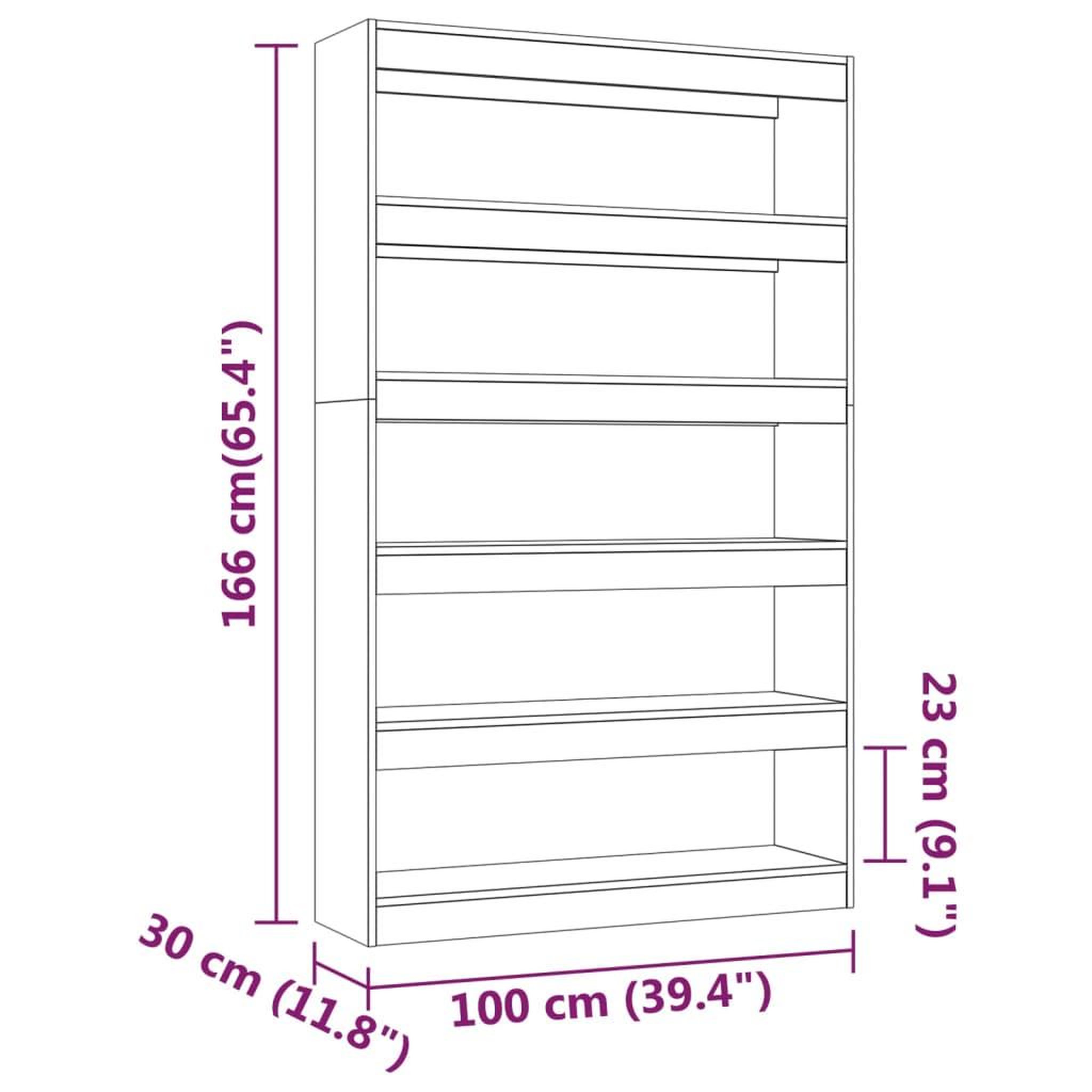 Voir la diapositive 6 : VIDAXL Bibliotheque/Separateur de piece Gris beton 100x30x166 cm