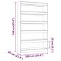 Voir la diapositive 6 : VIDAXL Bibliotheque/Separateur de piece Gris beton 100x30x166 cm