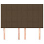 Voir la diapositive 3 : VIDAXL Tetes de lit 4 pcs Marron fonce 72x5x78/88 cm Tissu
