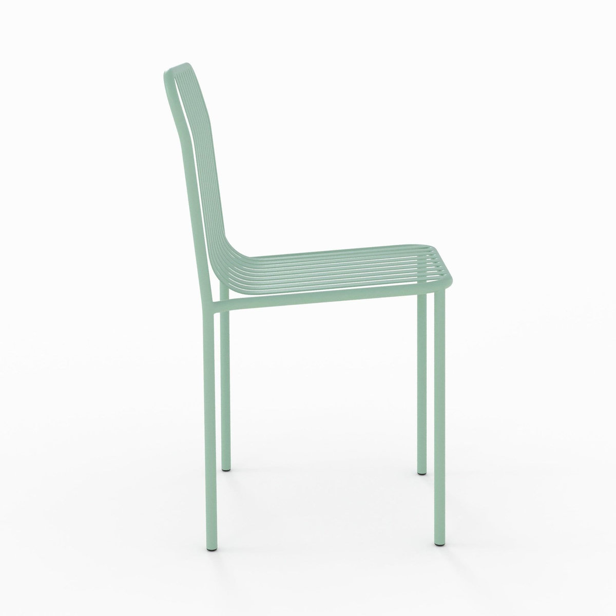 Rendez vous déco Lot de 2 chaises de jardin en métal vert clair-Yumi