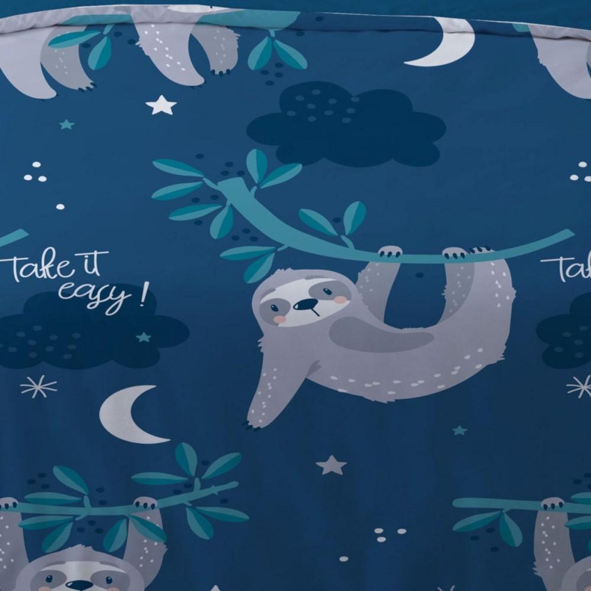 Dourev Housse de couette140x200 PARESSEUX + 1 taie