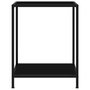 Voir la diapositive 2 : VIDAXL Table console Noir 60x35x75 cm Verre trempe